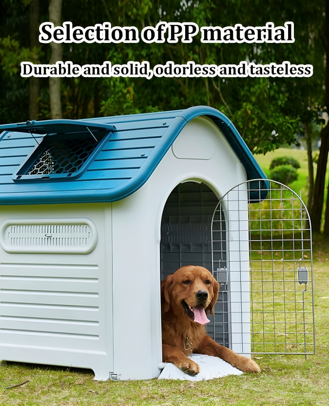 Πλαστικό Σπιτάκι Σκύλου με Μεταλλική Πόρτα - 59 x 66 x 75cm - Nunbell Πλαστικό Σπιτάκι Σκύλου με Μεταλλική Πόρτα - 59 x 66 x 75cm - Nunbell