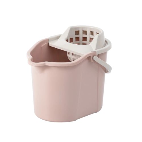 Πλαστικός Κάδος Σφουγγαρίστρας Οικιακός Ροζ Πλαστικός Κάδος Σφουγγαρίστρας Οικιακός Ροζ