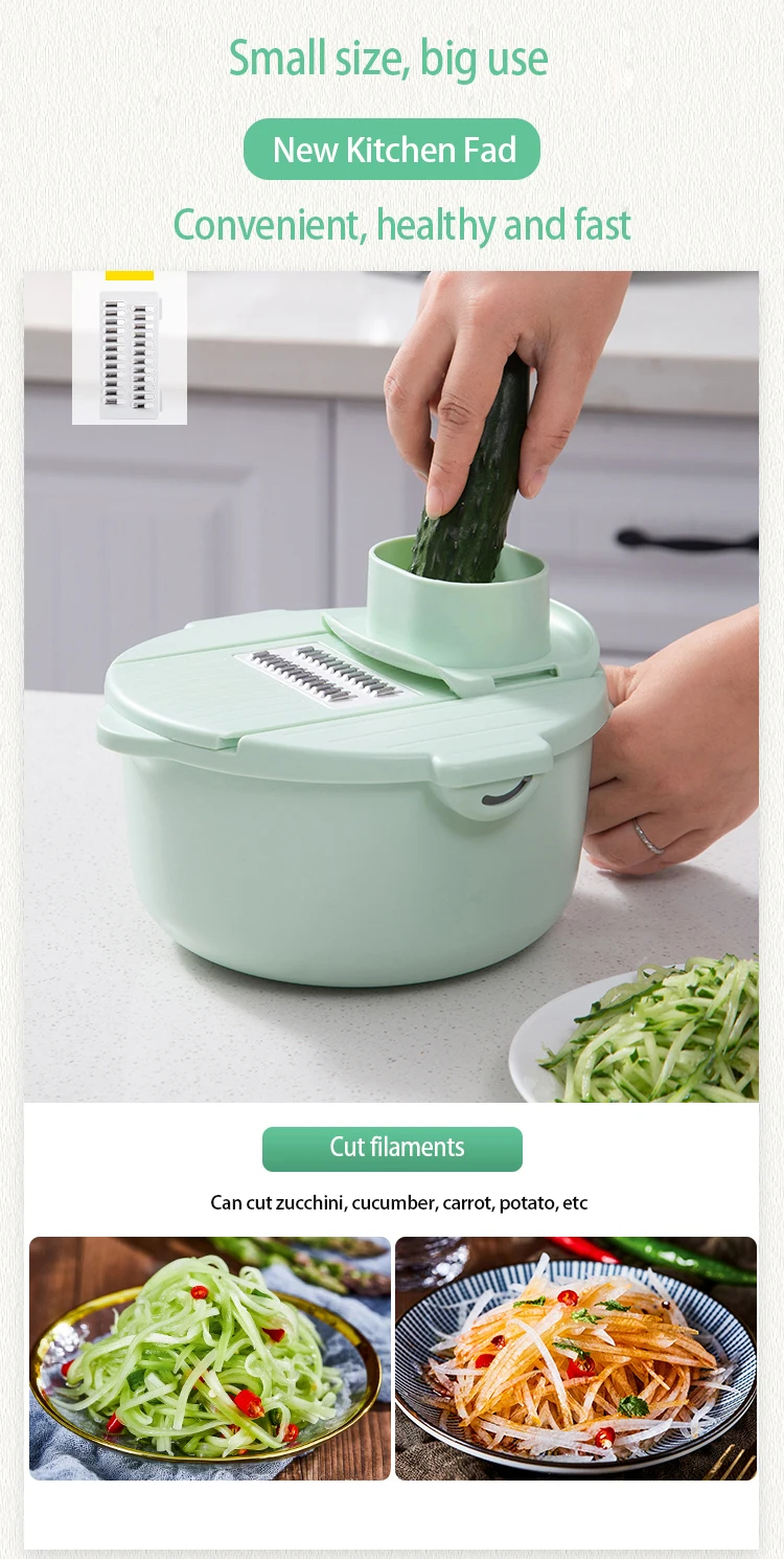 Πλαστικός Πολυκόπτης Λαχανικών με 6 Λεπίδες Κοπής, Διαχωριστή Κρόκων & Στραγγιστήρι Πλαστικός Πολυκόπτης Λαχανικών με 6 Λεπίδες Κοπής, Διαχωριστή Κρόκων & Στραγγιστήρι