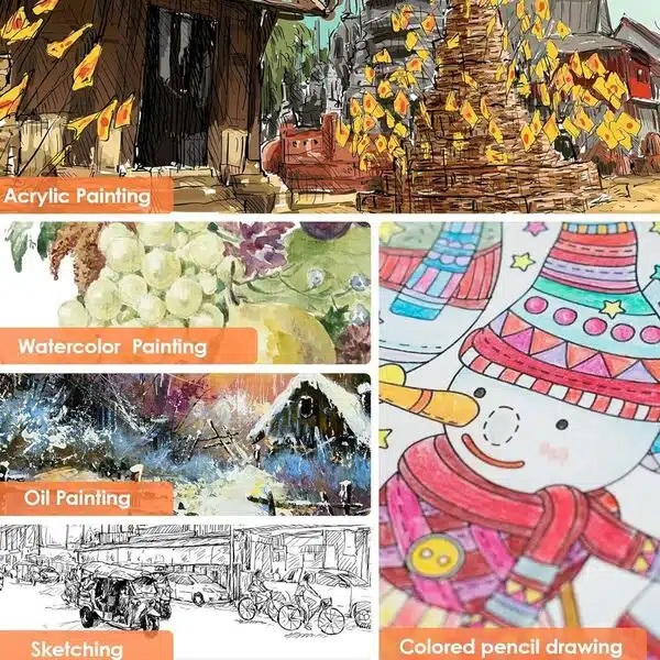 Πλήρες Φορητό Σετ Ζωγραφικής σε Ξύλινο Βαλιτσάκι Μεταφοράς- 111 Τεμάχια Πλήρες Φορητό Σετ Ζωγραφικής σε Ξύλινο Βαλιτσάκι Μεταφοράς- 111 Τεμάχια