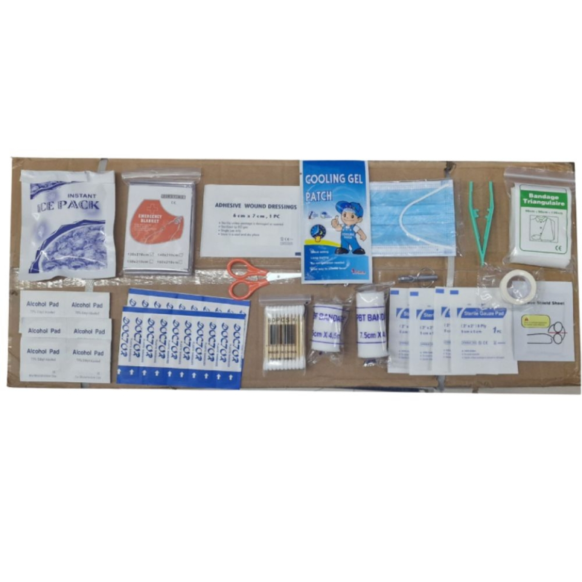 Πλήρες Κιτ Πρώτων Βοηθειών σε Πλαστικό Κουτί 22 x 14 x 7.5cm Πλήρες Κιτ Πρώτων Βοηθειών σε Πλαστικό Κουτί 22 x 14 x 7.5cm