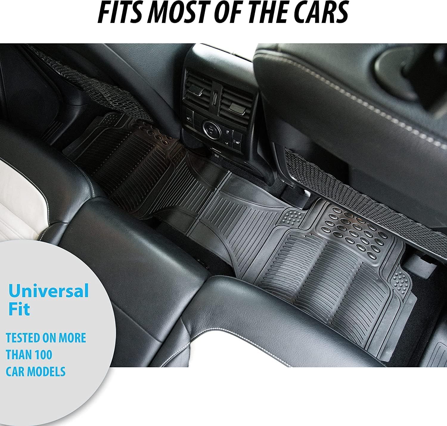 Πλήρες Σετ 3 Τεμαχίων Λαστιχένια Αντιολισθητικά Πατάκια Αυτοκινήτου - Μαύρο Πλήρες Σετ 3 Τεμαχίων Λαστιχένια Αντιολισθητικά Πατάκια Αυτοκινήτου - Μαύρο