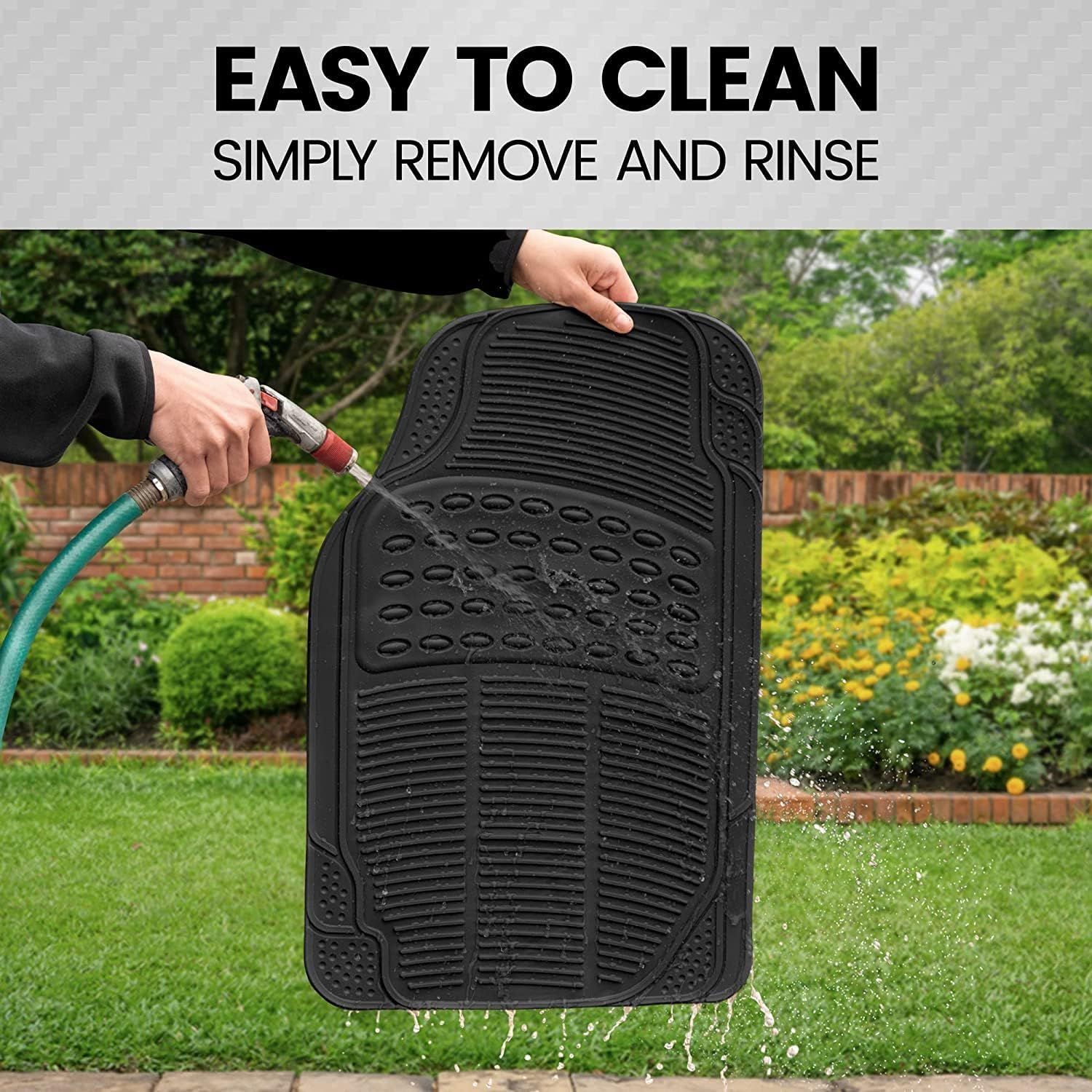 Πλήρες Σετ 3 Τεμαχίων Λαστιχένια Αντιολισθητικά Πατάκια Αυτοκινήτου - Μαύρο Πλήρες Σετ 3 Τεμαχίων Λαστιχένια Αντιολισθητικά Πατάκια Αυτοκινήτου - Μαύρο