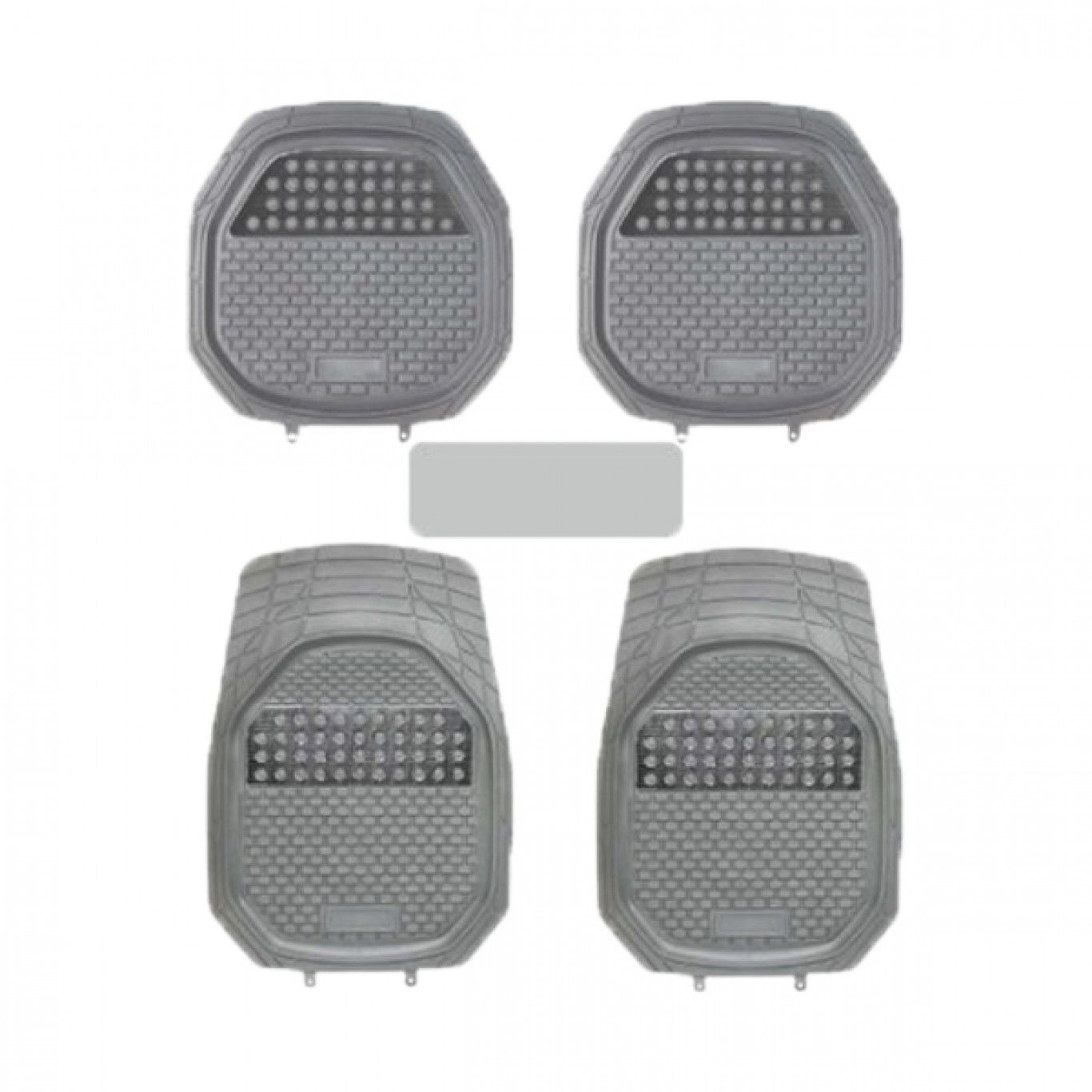 Πλήρες Σετ 5 Τεμαχίων Universal Αντιολισθητικά Λαστιχένια Πατάκια Αυτοκινήτου με Μεταλλική Ενίσχυση - Γκρι Πλήρες Σετ 5 Τεμαχίων Universal Αντιολισθητικά Λαστιχένια Πατάκια Αυτοκινήτου με Μεταλλική Ενίσχυση - Γκρι