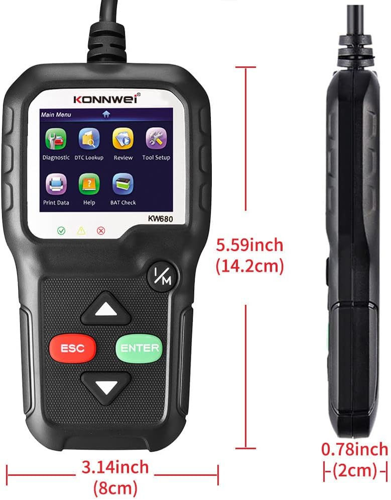 Πολυεργαλείο Διαγνωστικού Ελέγχου OBD2 - KONNWEI Πολυεργαλείο Διαγνωστικού Ελέγχου OBD2 - KONNWEI