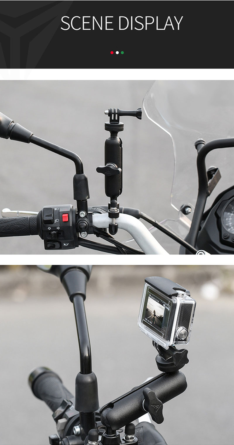 Πολυγωνική Αδιάβροχη Βάση Αλουμινίου Motowolf για Action Camera / GoPro με Εφαρμογή σε Βάση Καθρέπτη Μοτοσυκλέτας 360 Μοιρών Πολυγωνική Αδιάβροχη Βάση Αλουμινίου Motowolf για Action Camera / GoPro με Εφαρμογή σε Βάση Καθρέπτη Μοτοσυκλέτας 360 Μοιρών