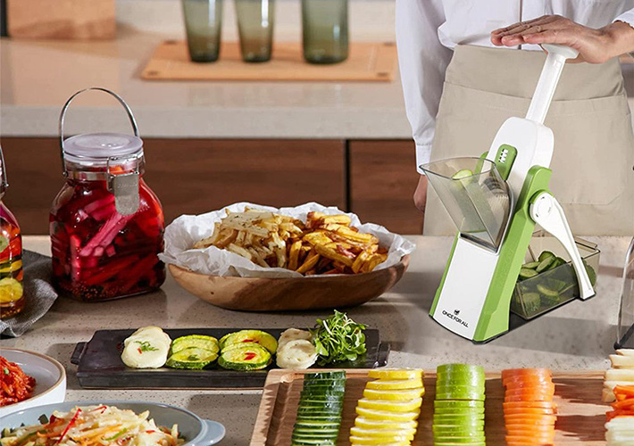 Πολυκόφτης Λαχανικών 30+ Τρόποι Κοπής & με Ρύθμιση Πάχους Κοπής 1-8mm - Auto Spring Slicer Πολυκόφτης Λαχανικών 30+ Τρόποι Κοπής & με Ρύθμιση Πάχους Κοπής 1-8mm - Auto Spring Slicer