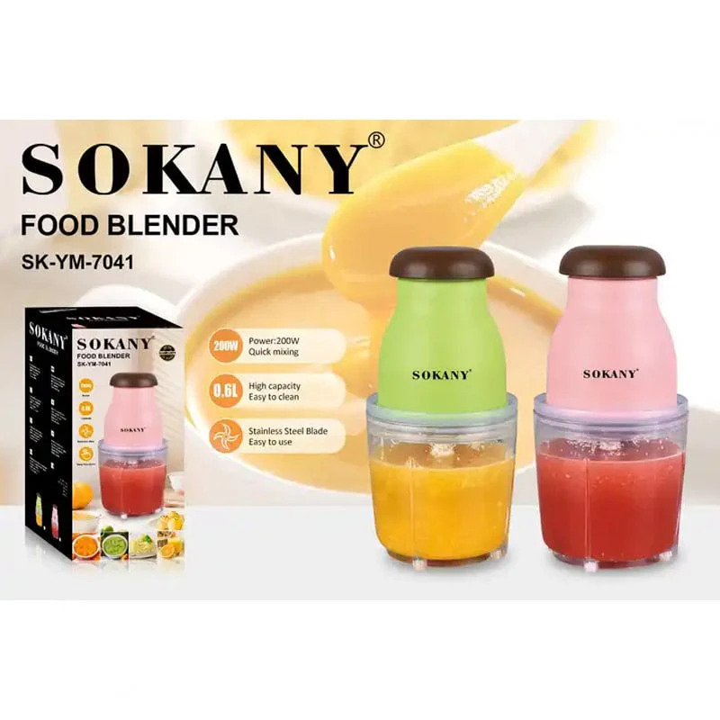 Πολυκόπτης Multi 200W 600 mL με Λεπίδες από Ανοξείδωτο Ατσάλι - SOKANY Πολυκόπτης Multi 200W 600 mL με Λεπίδες από Ανοξείδωτο Ατσάλι - SOKANY