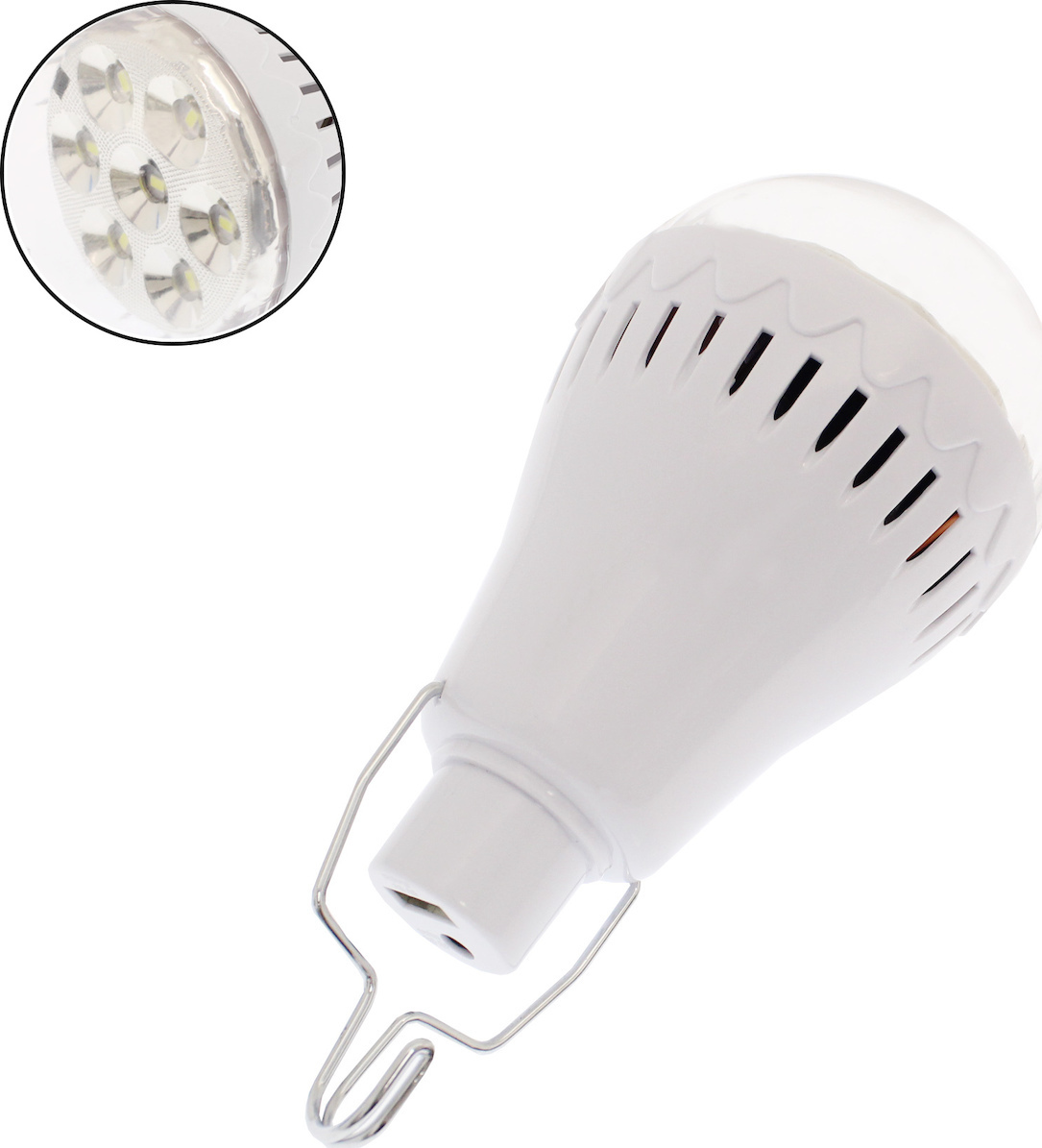 Πολυλειτουργική Επαναφορτιζόμενη Ηλιακή Λάμπα Led με Ηλιακό Πάνελ & Powerbank 5W - 7 SMD - USB Πολυλειτουργική Επαναφορτιζόμενη Ηλιακή Λάμπα Led με Ηλιακό Πάνελ & Powerbank 5W - 7 SMD - USB