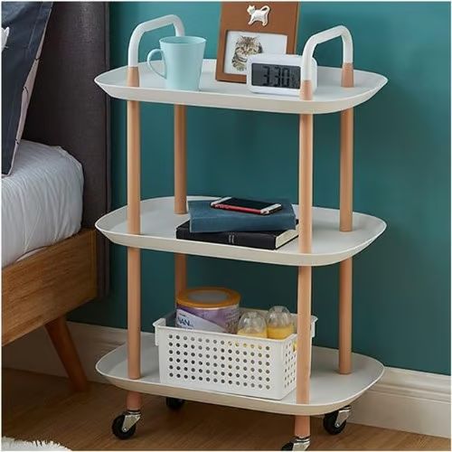 Πολυλειτουργική Τροχήλατη Ραφιέρα - Μεταλλικό Καρότσι Τριών Επιπέδων με 3 Ράφια και Ροδάκια - Τρόλεϊ Οργάνωσης Διακόσμησης σε Λευκό Χρώμα 84×47 Πολυλειτουργική Τροχήλατη Ραφιέρα - Μεταλλικό Καρότσι Τριών Επιπέδων με 3 Ράφια και Ροδάκια - Τρόλεϊ Οργάνωσης Διακόσμησης σε Λευκό Χρώμα 84×47