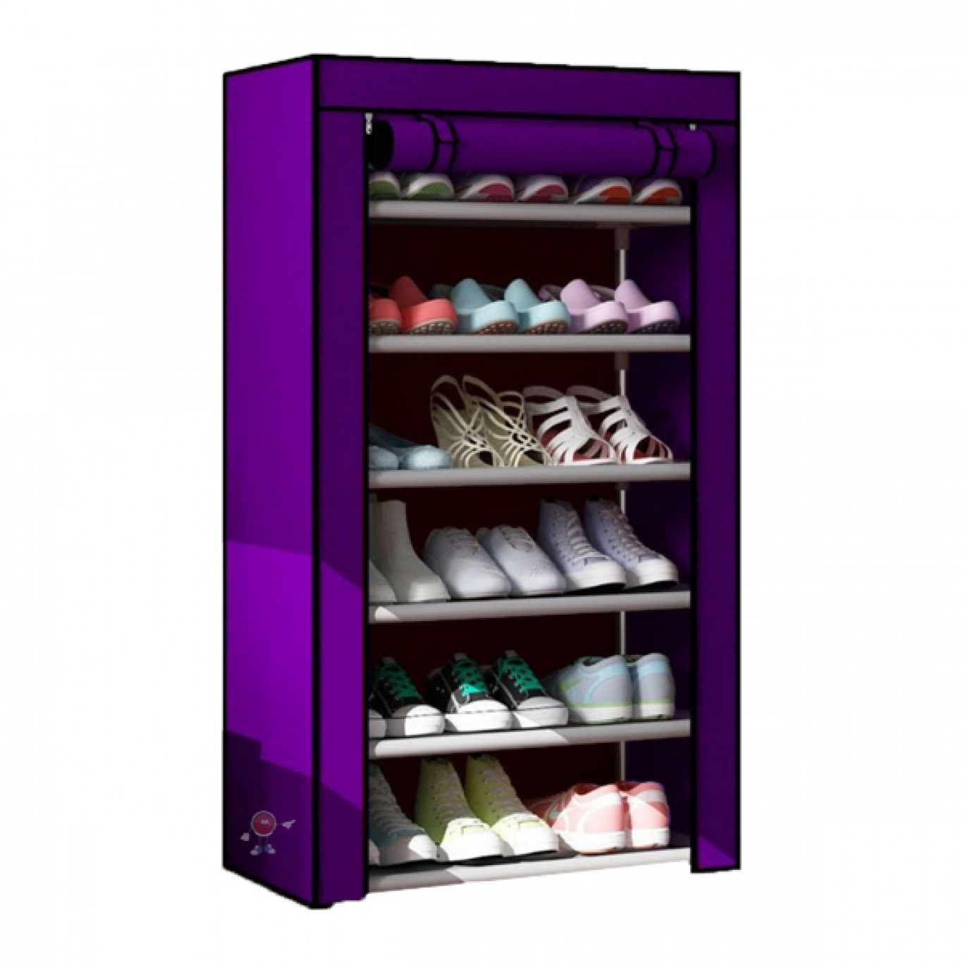 Πολυλειτουργική Υφασμάτινη Αδιάβροχη Παπουτσοθήκη με 6 Ράφια και Μεταλλικό Σκελετό 60x30x108εκ Πολυλειτουργική Υφασμάτινη Αδιάβροχη Παπουτσοθήκη με 6 Ράφια και Μεταλλικό Σκελετό 60x30x108εκ