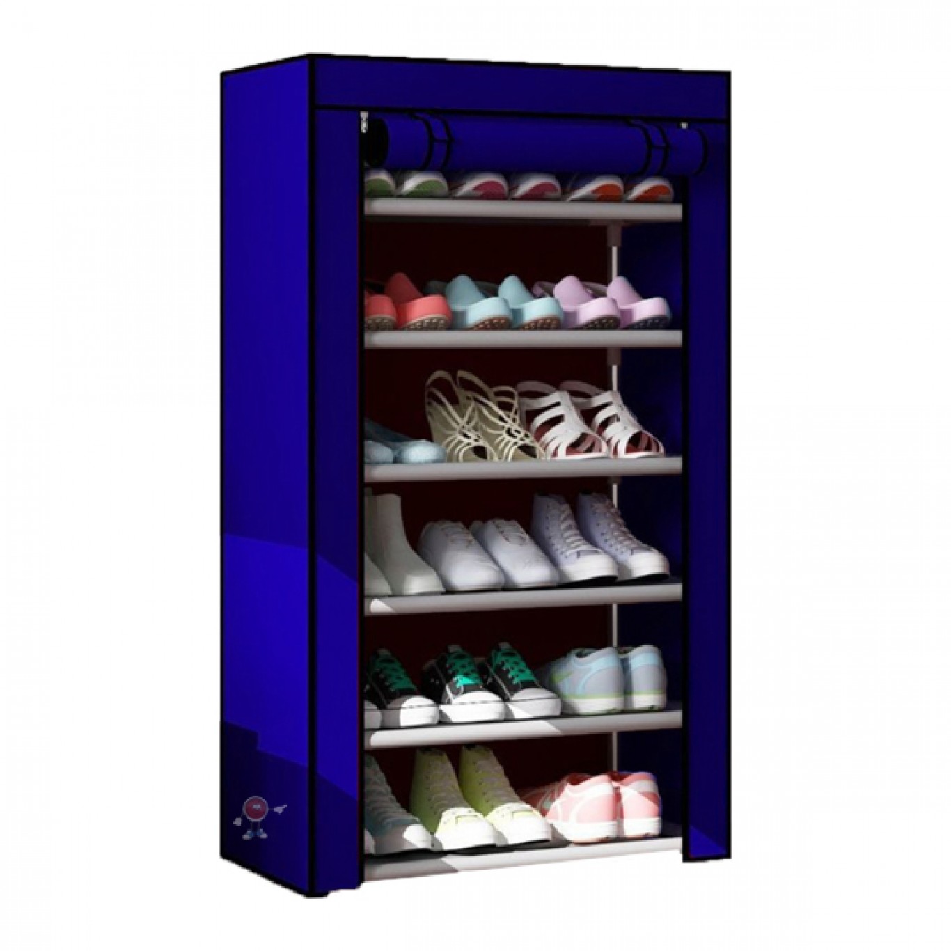 Πολυλειτουργική Υφασμάτινη Αδιάβροχη Παπουτσοθήκη με 6 Ράφια και Μεταλλικό Σκελετό 60x30x108εκ Πολυλειτουργική Υφασμάτινη Αδιάβροχη Παπουτσοθήκη με 6 Ράφια και Μεταλλικό Σκελετό 60x30x108εκ