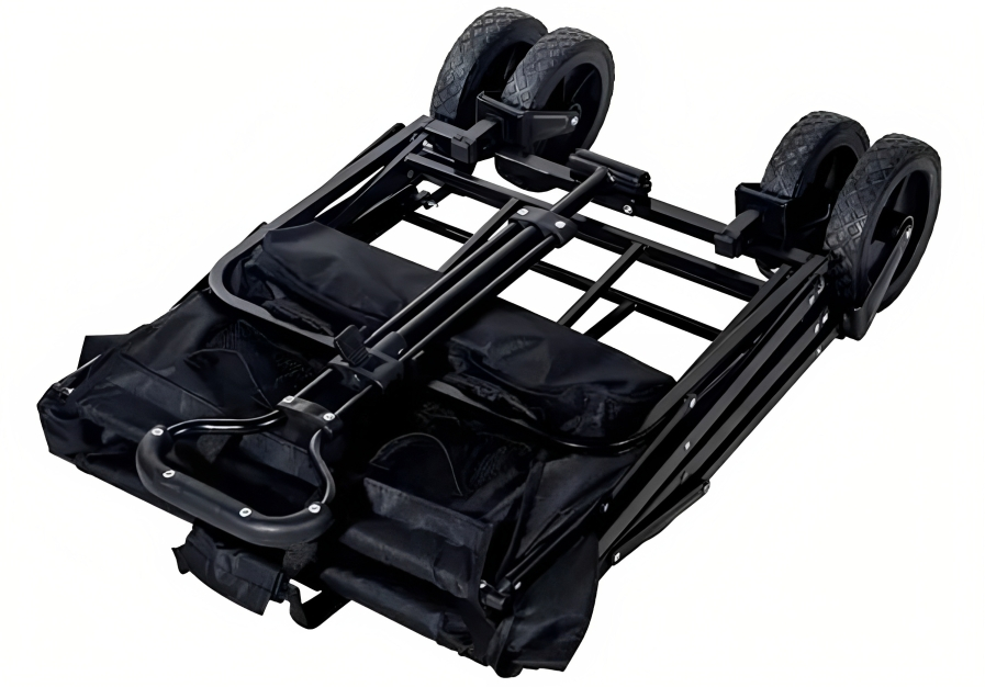 Πολυλειτουργικό Αναδιπλούμενο Τρόλεϊ Καρότσι με 4 Τροχούς και Λαβή - Μεταλλικός Σκελετός - Μαύρο - 70x45x49 εκ Πολυλειτουργικό Αναδιπλούμενο Τρόλεϊ Καρότσι με 4 Τροχούς και Λαβή - Μεταλλικός Σκελετός - Μαύρο - 70x45x49 εκ