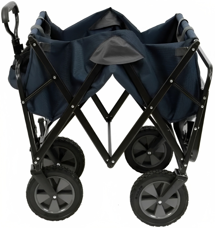 Πολυλειτουργικό Αναδιπλούμενο Τρόλεϊ Καρότσι με 4 Τροχούς και Λαβή - Μεταλλικός Σκελετός - Μαύρο - 70x45x49 εκ Πολυλειτουργικό Αναδιπλούμενο Τρόλεϊ Καρότσι με 4 Τροχούς και Λαβή - Μεταλλικός Σκελετός - Μαύρο - 70x45x49 εκ