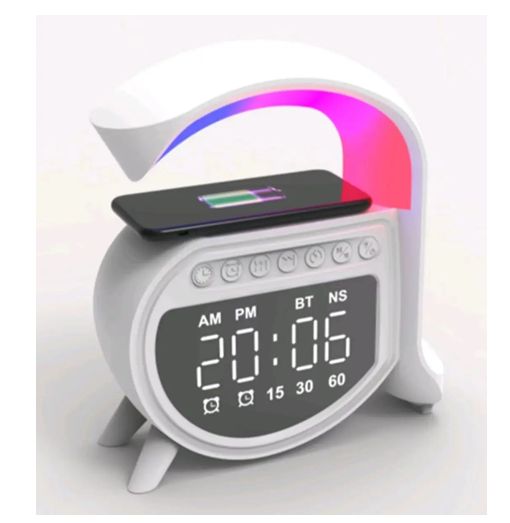 Πολυλειτουργικό Ηχείο Andowl 4 σε 1 με Bluetooth - Aσύρματο Φορτισή - Ξυπνητήρι & Ρολόι LED Φωτισμός 15W 5A Πολυλειτουργικό Ηχείο Andowl 4 σε 1 με Bluetooth - Aσύρματο Φορτισή - Ξυπνητήρι & Ρολόι LED Φωτισμός 15W 5A