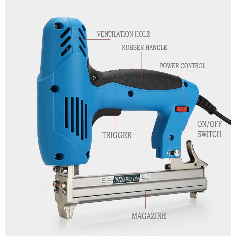 Πολυλειτουργικό Καρφωτικό Ρεύματος για Καρφιά και Συνδετήρες 2000W με Μέγιστο Μήκος Καρφιού 30mm Γαλάζιο Πολυλειτουργικό Καρφωτικό Ρεύματος για Καρφιά και Συνδετήρες 2000W με Μέγιστο Μήκος Καρφιού 30mm Γαλάζιο