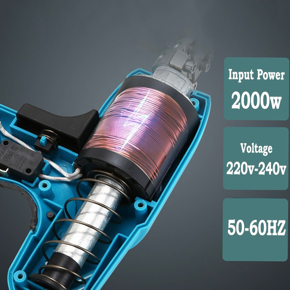 Πολυλειτουργικό Καρφωτικό Ρεύματος για Καρφιά και Συνδετήρες 2000W με Μέγιστο Μήκος Καρφιού 30mm Γαλάζιο Πολυλειτουργικό Καρφωτικό Ρεύματος για Καρφιά και Συνδετήρες 2000W με Μέγιστο Μήκος Καρφιού 30mm Γαλάζιο