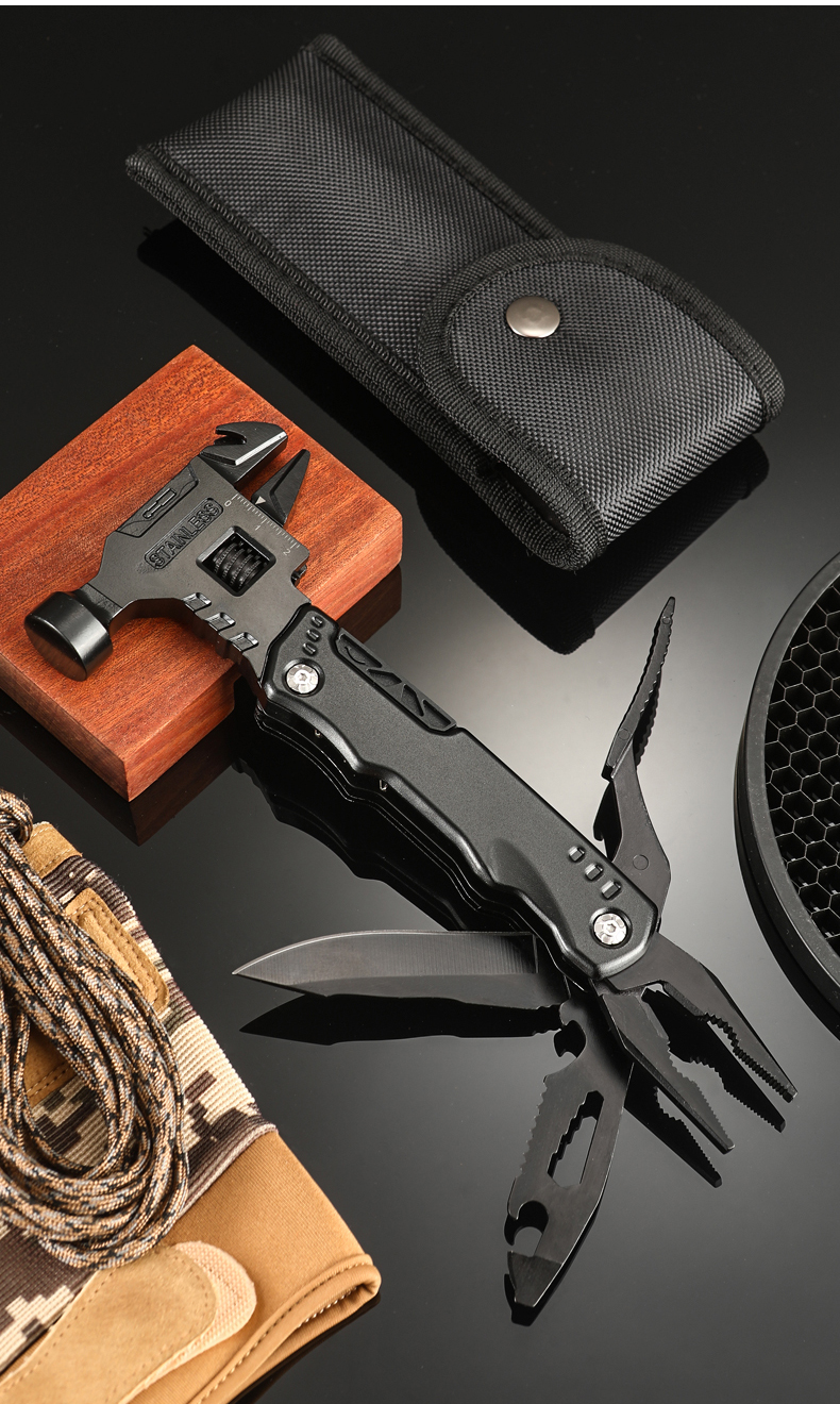 Πολυλειτουργικό Μαχαίρι - Σφυρί Σουγιάς απο Ανοξείδωτο Ατσάλι - Multi Functional Pocket Knife Portable Πολυλειτουργικό Μαχαίρι - Σφυρί Σουγιάς απο Ανοξείδωτο Ατσάλι - Multi Functional Pocket Knife Portable