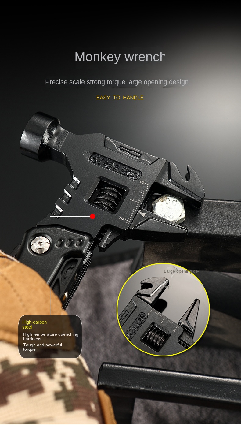 Πολυλειτουργικό Μαχαίρι - Σφυρί Σουγιάς απο Ανοξείδωτο Ατσάλι - Multi Functional Pocket Knife Portable Πολυλειτουργικό Μαχαίρι - Σφυρί Σουγιάς απο Ανοξείδωτο Ατσάλι - Multi Functional Pocket Knife Portable