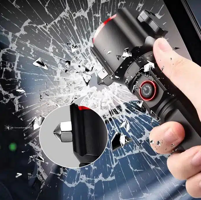 Επαναφορτιζόμενος Αδιάβροχος Φακός IPX5 σε Ψυχρό Λευκό – Μπλε – Κόκκινο Φωτισμό με Ζουμ, Ενσωματωμένο Εργαλείο Έκτακτης Ανάγκης & Powerbank Επαναφορτιζόμενος Αδιάβροχος Φακός IPX5 σε Ψυχρό Λευκό – Μπλε – Κόκκινο Φωτισμό με Ζουμ, Ενσωματωμένο Εργαλείο Έκτακτης Ανάγκης & Powerbank