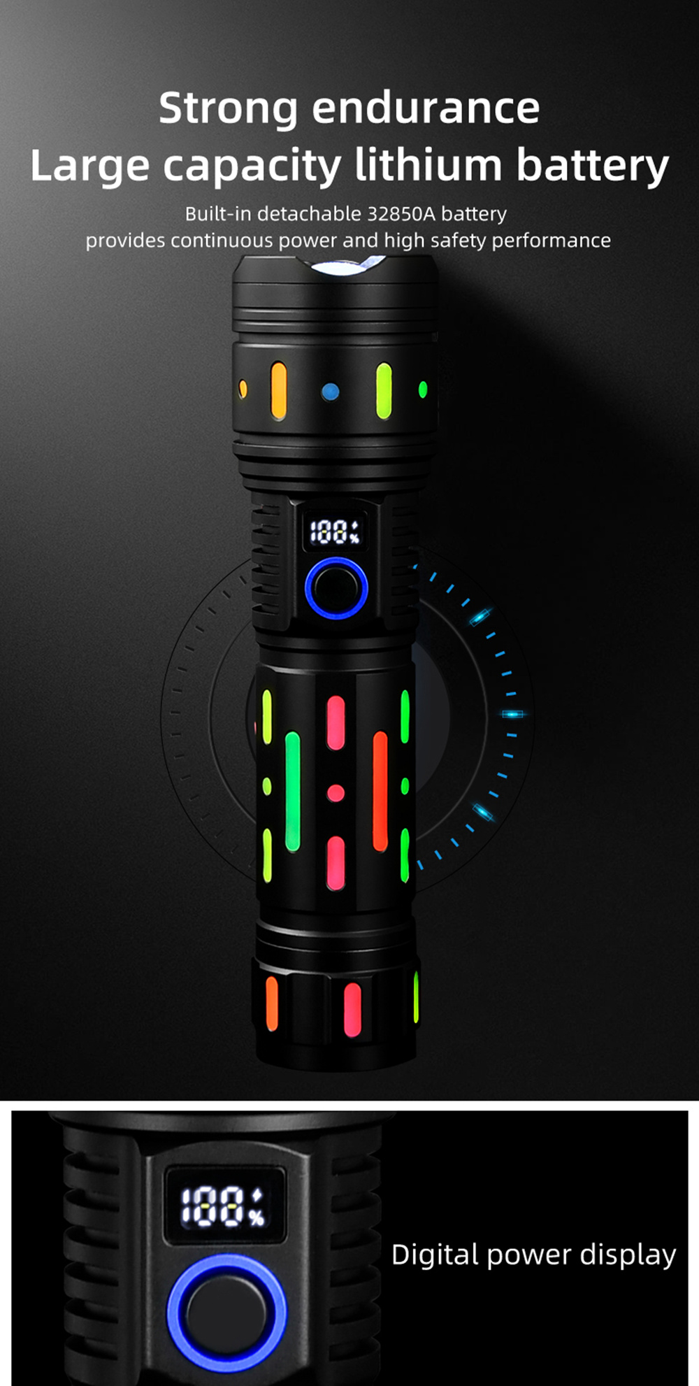 Πολυλειτουργικός Επαναφορτιζόμενος Φακός - Powerbank Αλουμινίου με Με Απορροφητικό Φιλμ Φθορισμού & 5 Λειτουργίες Φωτισμού Πολυλειτουργικός Επαναφορτιζόμενος Φακός - Powerbank Αλουμινίου με Με Απορροφητικό Φιλμ Φθορισμού & 5 Λειτουργίες Φωτισμού