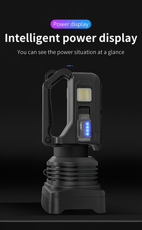 Πολυλειτουργικός Επαναφορτιζόμενος Φακός - Προβολέας - Powerbank με Λουράκι Ώμου & Mini Τρίποδο - 36 Watt - Andowl Πολυλειτουργικός Επαναφορτιζόμενος Φακός - Προβολέας - Powerbank με Λουράκι Ώμου & Mini Τρίποδο - 36 Watt - Andowl