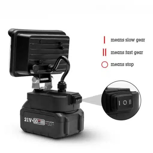 Πολυλειτουργικός Επαναφορτιζόμενος Φορητός Προβολέας 25x15x13 cm Εξωτερικού Χώρου LED με Μπαταρία 21V Πολυλειτουργικός Επαναφορτιζόμενος Φορητός Προβολέας 25x15x13 cm Εξωτερικού Χώρου LED με Μπαταρία 21V