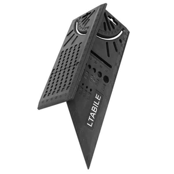 Πολυλειτουργικός Γωνιακός χάρακας 45-90° με Στένσιλ και Τρισδιάστατη Γωνία Μέτρησης για Ξυλουργικές Εργασίες 22x9x5εκ. Πολυλειτουργικός Γωνιακός χάρακας 45-90° με Στένσιλ και Τρισδιάστατη Γωνία Μέτρησης για Ξυλουργικές Εργασίες 22x9x5εκ.