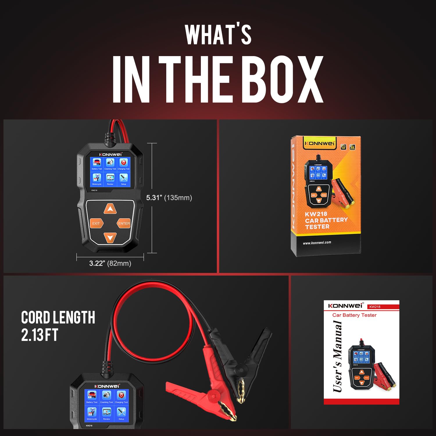 Πολυλειτουργικός Ψηφιακός Ελεγκτής Μπαταρίας Αυτοκινήτου 6V/12V για Οχήματα & Μοτοσυκλέτες - Konnwei Πολυλειτουργικός Ψηφιακός Ελεγκτής Μπαταρίας Αυτοκινήτου 6V/12V για Οχήματα & Μοτοσυκλέτες - Konnwei