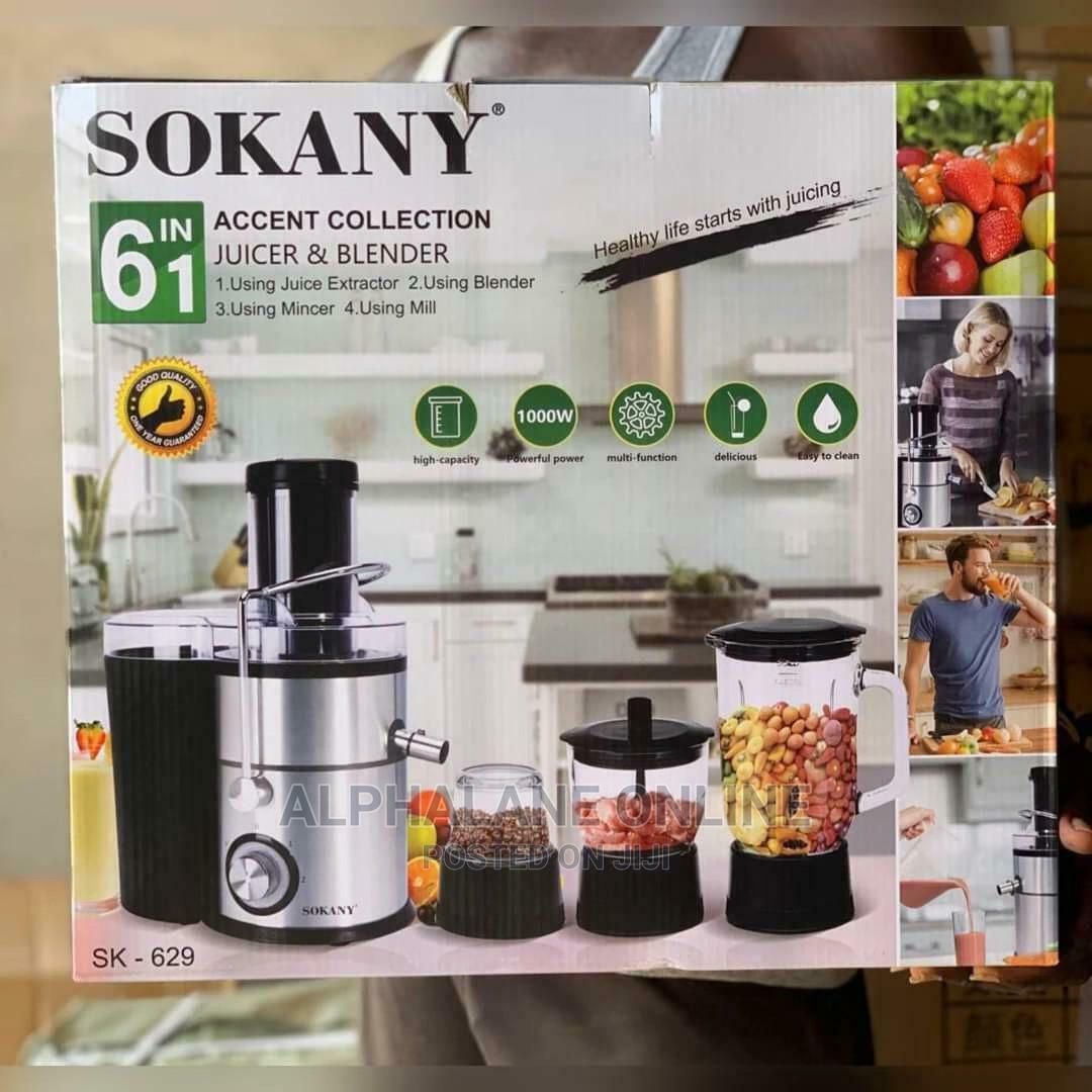 Πολυμήχανη Sokany 4 σε 1 – Αποχυμωτής, Μπλέντερ, Κρεατομηχανή, Μύλος Καφέ Χωρητικότητας 3 Λίτρα με 2 Ταχύτητες 1000W Inox Ασημί Πολυμήχανη Sokany 4 σε 1 – Αποχυμωτής, Μπλέντερ, Κρεατομηχανή, Μύλος Καφέ Χωρητικότητας 3 Λίτρα με 2 Ταχύτητες 1000W Inox Ασημί