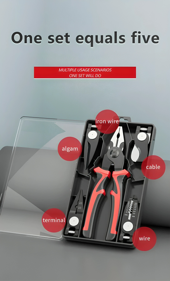 Πολυμορφική Πένσα 5 σε 1 - Φορητό Κιτ Εργαλείων Πολυμορφική Πένσα 5 σε 1 - Φορητό Κιτ Εργαλείων