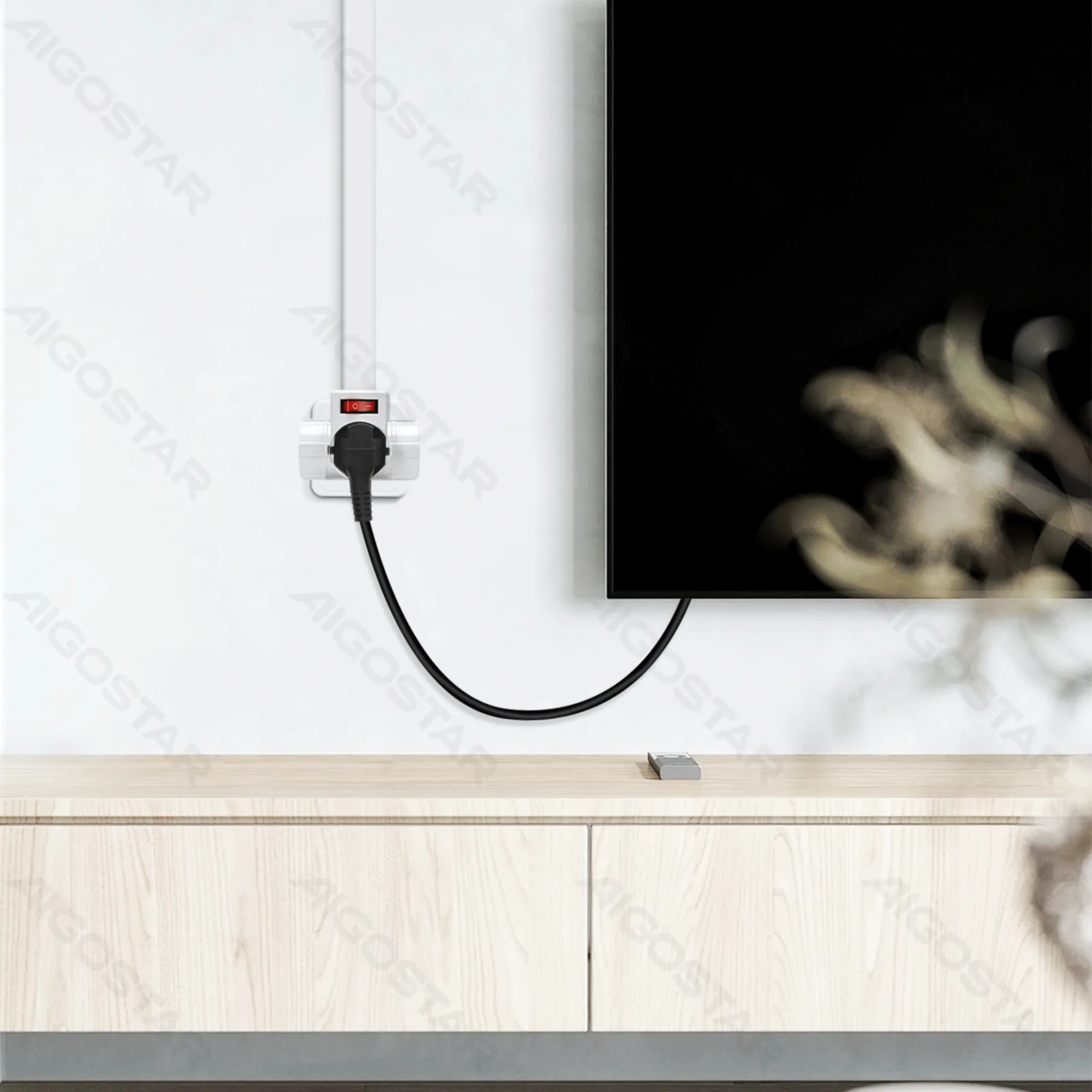 Πολύπρηζο Ταφ 3 Θέσεων 16A με Διακόπτη ON/OFF - Aigostar Πολύπρηζο Ταφ 3 Θέσεων 16A με Διακόπτη ON/OFF - Aigostar