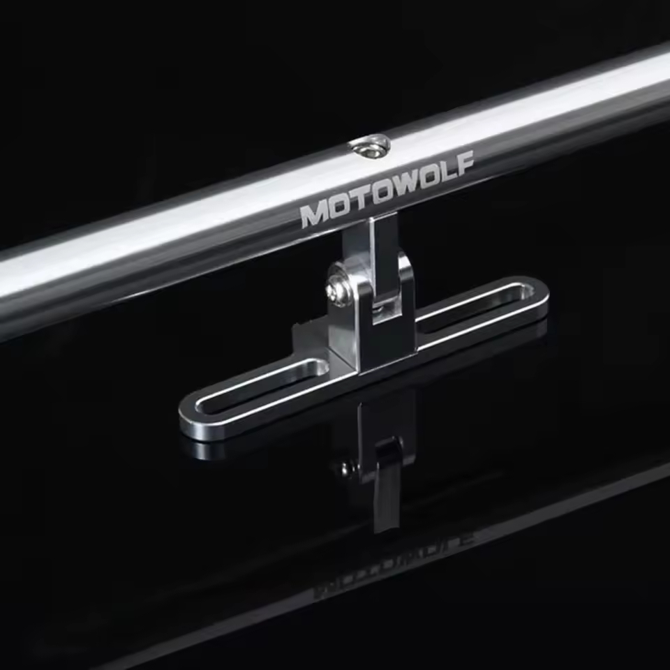 Πολυχρηστική Μπάρα Αλουμινίου Crossbar Βάση 24cm Motowolf - Μαύρο Πολυχρηστική Μπάρα Αλουμινίου Crossbar Βάση 24cm Motowolf - Μαύρο