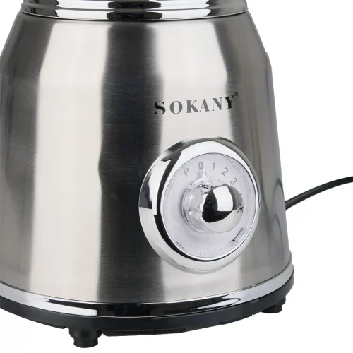 Πολυχρηστικό Ηλεκτρικό Μπλέντερ με Λειτουργία Άλεσης Καφέ, 4 Ταχύτητες, Παλμική Λειτουργία και Σύνθλιψη Πάγου 800W 1.5L Sokany Πολυχρηστικό Ηλεκτρικό Μπλέντερ με Λειτουργία Άλεσης Καφέ, 4 Ταχύτητες, Παλμική Λειτουργία και Σύνθλιψη Πάγου 800W 1.5L Sokany