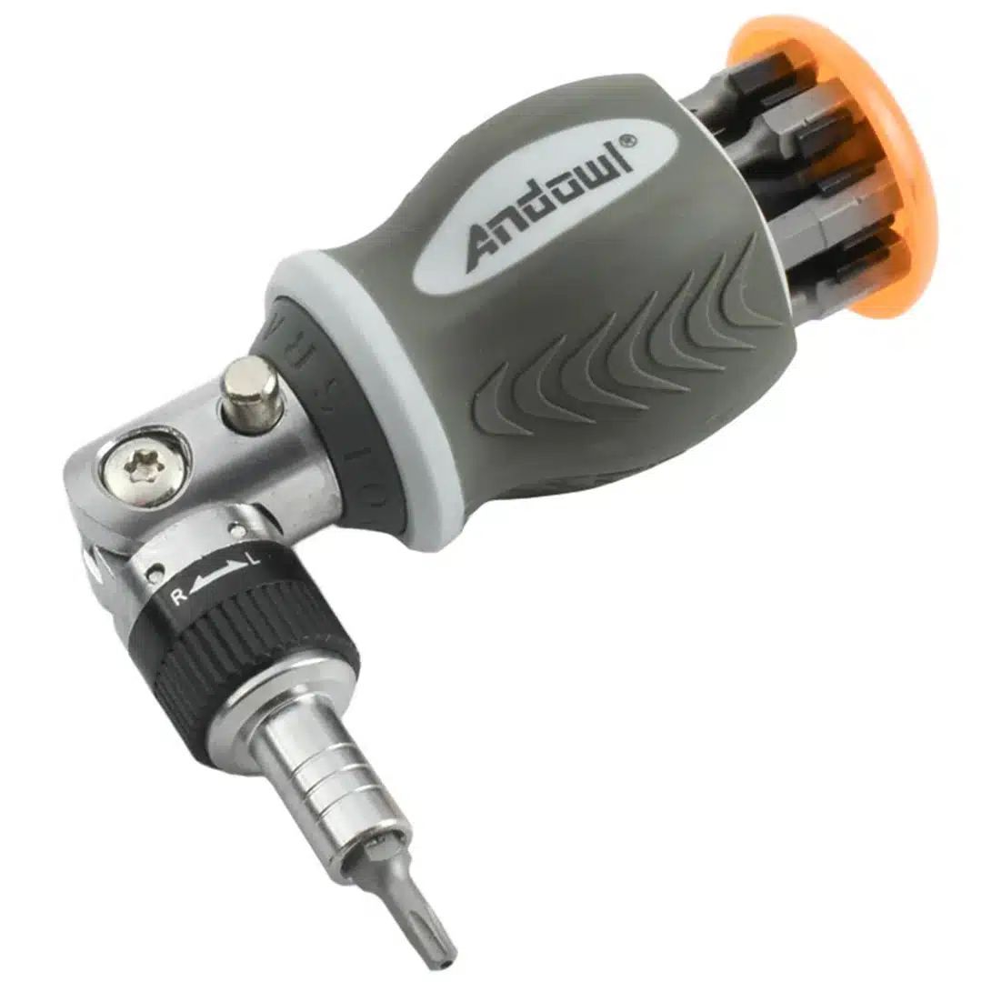 Πολυχρηστικό Ίσιο - Γωνιακό Κατσαβίδι Καστάνιας 8 σε 1 Andowl – Γκρι Πολυχρηστικό Ίσιο - Γωνιακό Κατσαβίδι Καστάνιας 8 σε 1 Andowl – Γκρι