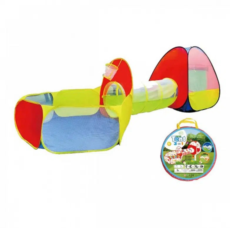 Πολυχρωμη Μπαλονοπισίνα Τούνελ 310x120x95cm για Παιδιά Πολυχρωμη Μπαλονοπισίνα Τούνελ 310x120x95cm για Παιδιά