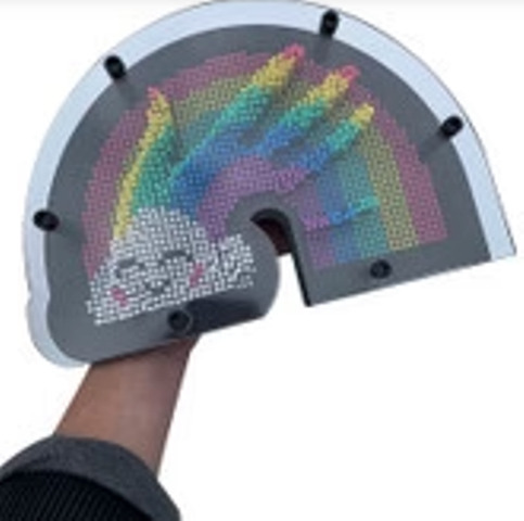 Πολύχρωμο Διακοσμητικό με Ακίδες - 3D Ουράνιο Τόξο Πολύχρωμο Διακοσμητικό με Ακίδες - 3D Ουράνιο Τόξο