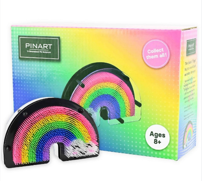 Πολύχρωμο Διακοσμητικό με Ακίδες - 3D Ουράνιο Τόξο Πολύχρωμο Διακοσμητικό με Ακίδες - 3D Ουράνιο Τόξο