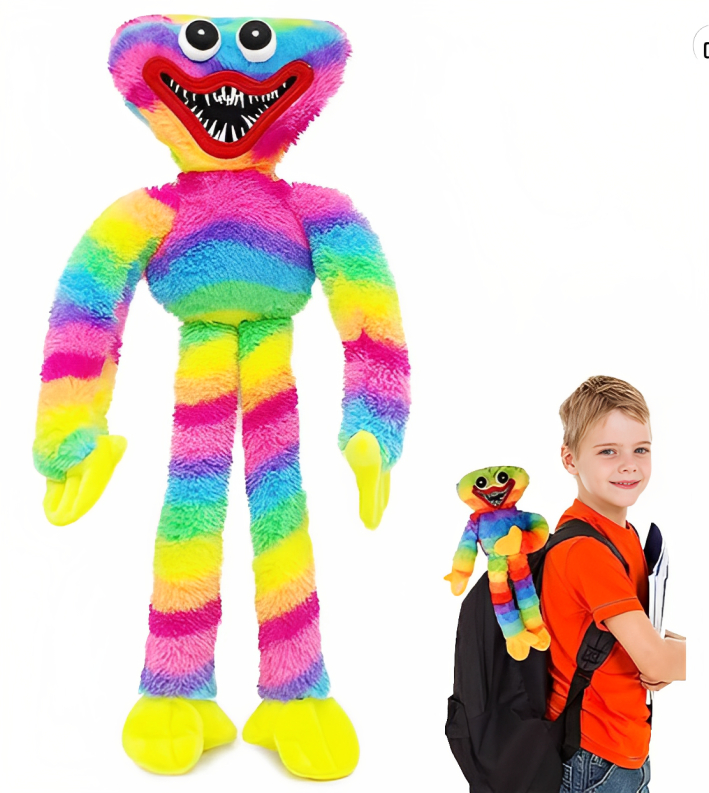 Πολύχρωμο Λούτρινο Αρκουδάκι Huggy Wuggy - 40 εκ Πολύχρωμο Λούτρινο Αρκουδάκι Huggy Wuggy - 40 εκ