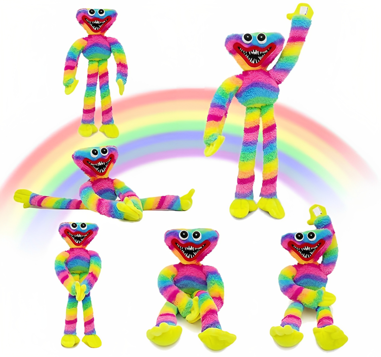 Πολύχρωμο Λούτρινο Αρκουδάκι Huggy Wuggy - 40 εκ Πολύχρωμο Λούτρινο Αρκουδάκι Huggy Wuggy - 40 εκ