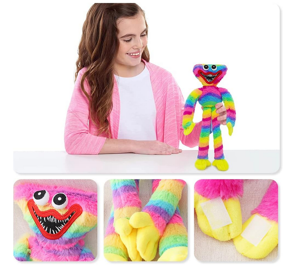 Πολύχρωμο Λούτρινο Αρκουδάκι Huggy Wuggy σε Διάφορα Χρώματα 40cm Πολύχρωμο Λούτρινο Αρκουδάκι Huggy Wuggy σε Διάφορα Χρώματα 40cm