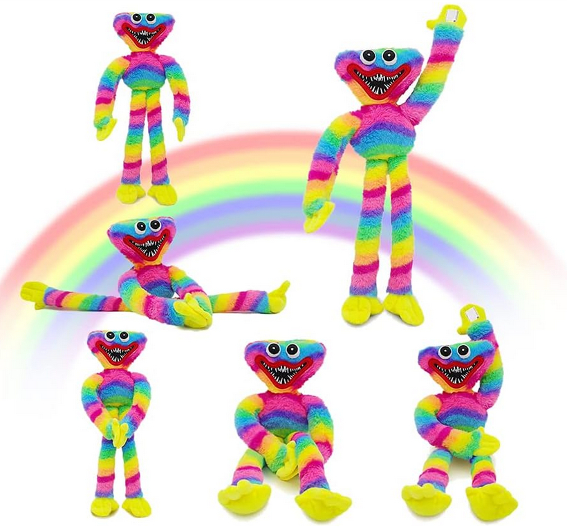 Πολύχρωμο Λούτρινο Αρκουδάκι Huggy Wuggy σε Διάφορα Χρώματα 40cm Πολύχρωμο Λούτρινο Αρκουδάκι Huggy Wuggy σε Διάφορα Χρώματα 40cm