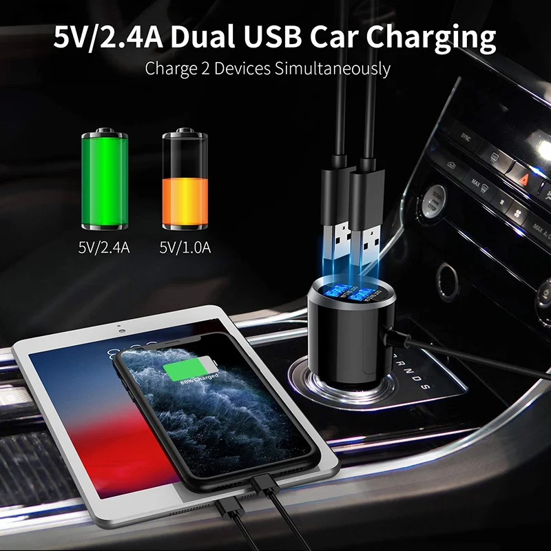 Πομπός FM Transmitter Αυτοκινήτου με Bluetooth, Φορτιστή, Οθόνη LCD & Micro SD Πομπός FM Transmitter Αυτοκινήτου με Bluetooth, Φορτιστή, Οθόνη LCD & Micro SD