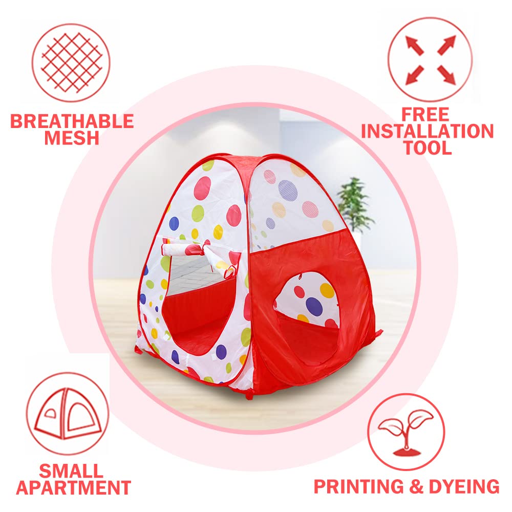 Pop-Up Παιδική Σκηνή - Παιδότοπος με Σπιτάκι, Μίνι Μπασκέτα, Μπαλοπισίνα & Τούνελ - Kids Playtent Pop-Up Παιδική Σκηνή - Παιδότοπος με Σπιτάκι, Μίνι Μπασκέτα, Μπαλοπισίνα & Τούνελ - Kids Playtent