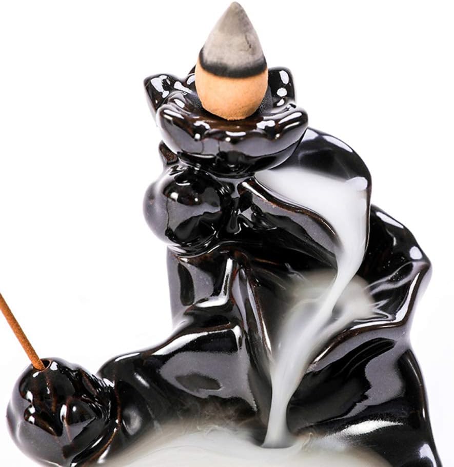 Πορσελάνινη Βάση Αντίστροφης Ροής για Αρωματικά Sticks– Backflow Incense Holder Μαύρο 8x8x8 cm Πορσελάνινη Βάση Αντίστροφης Ροής για Αρωματικά Sticks– Backflow Incense Holder Μαύρο 8x8x8 cm