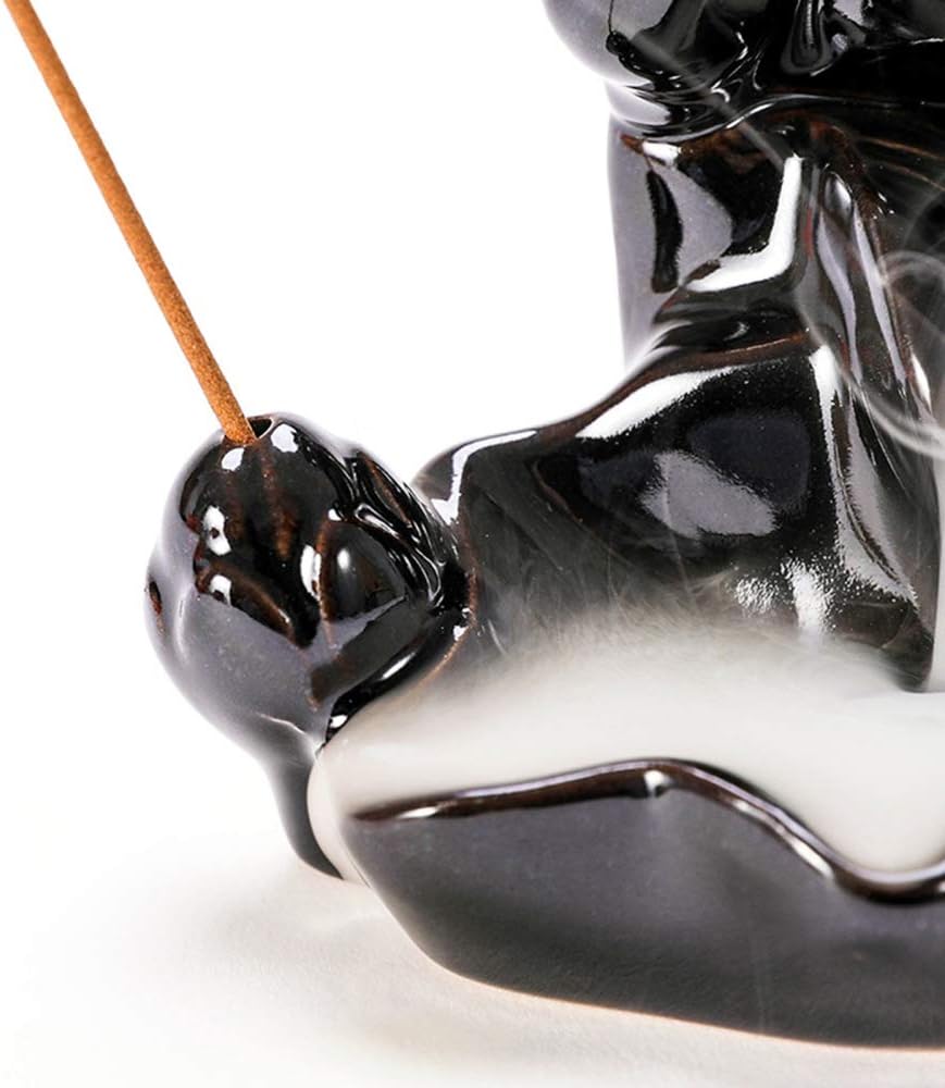 Πορσελάνινη Βάση Αντίστροφης Ροής για Αρωματικά Sticks– Backflow Incense Holder Μαύρο 8x8x8 cm Πορσελάνινη Βάση Αντίστροφης Ροής για Αρωματικά Sticks– Backflow Incense Holder Μαύρο 8x8x8 cm