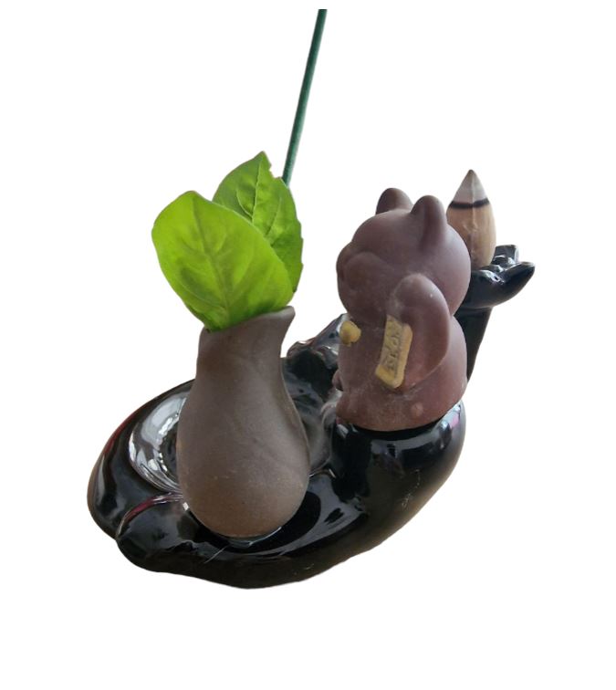 Πορσελάνινη Βάση Αντίστροφης Ροής για Αρωματικά Sticks με Γάτα Καλοτυχίας – Lucky Cat Backflow Incense Holder Μαύρο 12x10 cm Πορσελάνινη Βάση Αντίστροφης Ροής για Αρωματικά Sticks με Γάτα Καλοτυχίας – Lucky Cat Backflow Incense Holder Μαύρο 12x10 cm