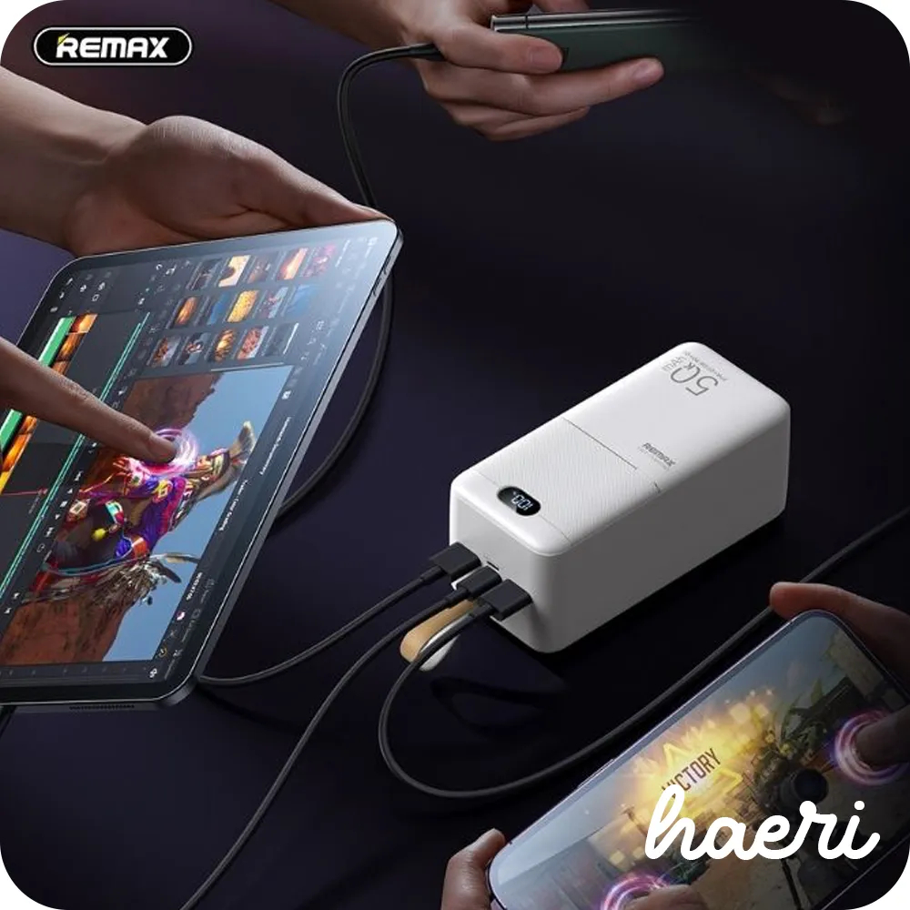Power Bank 50000mAh Remax PD 27W και QC 22.5W Power Bank 50000mAh Remax PD 27W και QC 22.5W