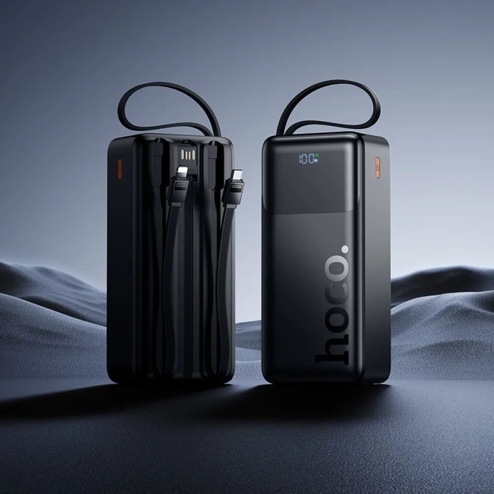 Power Bank Hoco 30000mAh 22.5W με Ενσωματωμένα Καλώδια Γρήγορη Φόρτιση και LED Οθόνη Power Bank Hoco 30000mAh 22.5W με Ενσωματωμένα Καλώδια Γρήγορη Φόρτιση και LED Οθόνη