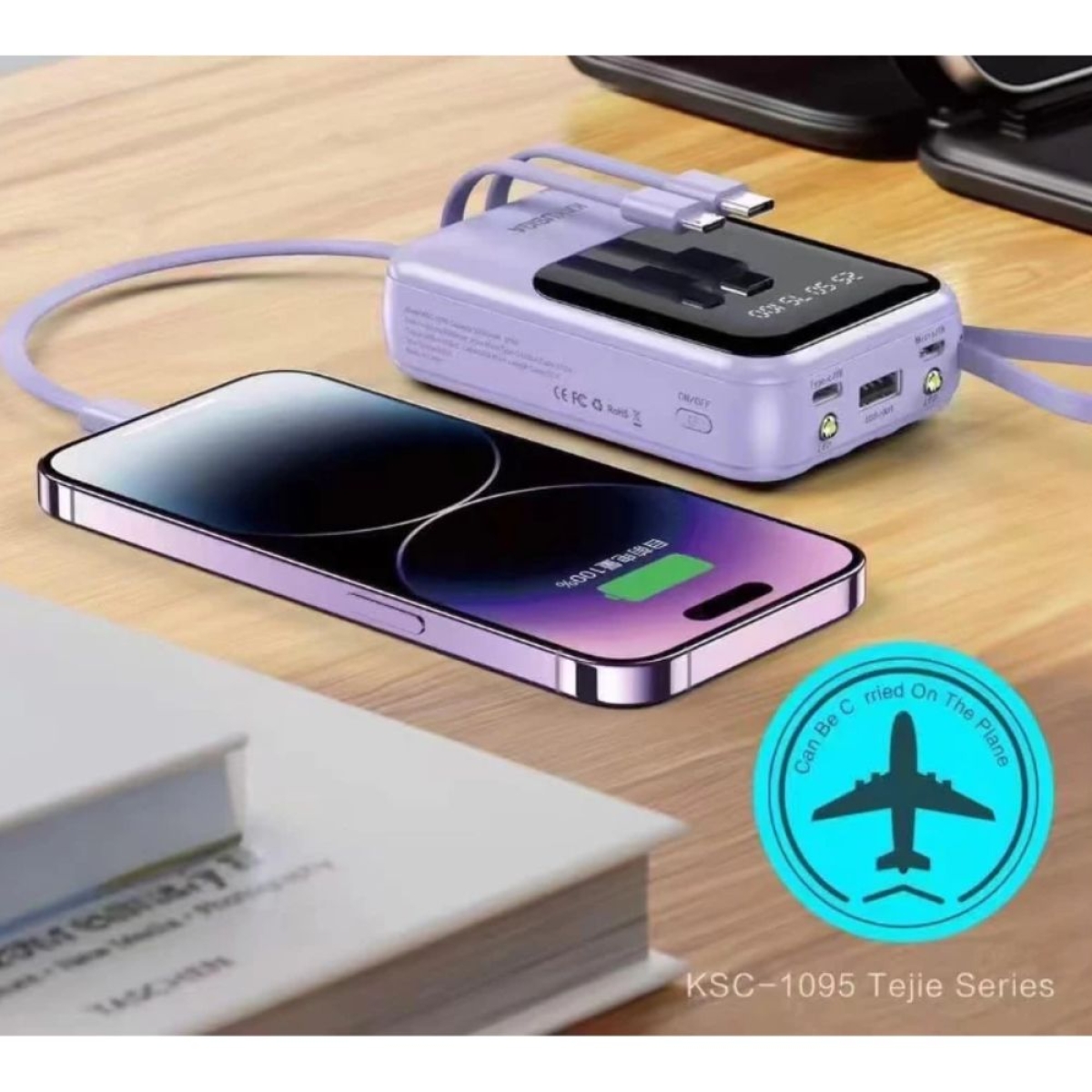 Powerbank 10000mAh All-in-One με 4 Ενσωματωμένα Καλώδια Φόρτισης & LED Ένδειξη Mπαταρίας σε 3 Χρώματα Powerbank 10000mAh All-in-One με 4 Ενσωματωμένα Καλώδια Φόρτισης & LED Ένδειξη Mπαταρίας σε 3 Χρώματα